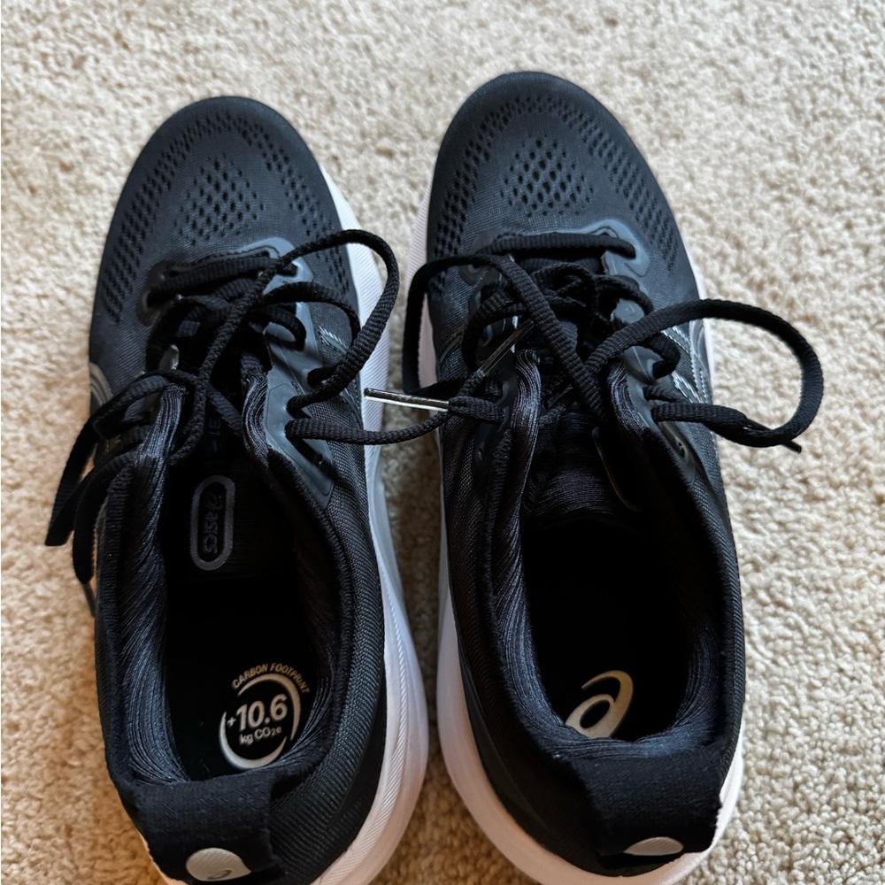 Asics Black and White Athletic Sneakers
